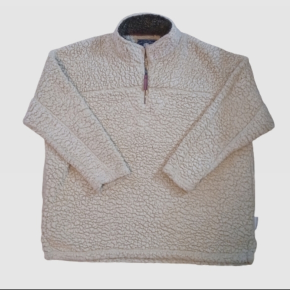 Live Oak Brand Oatmeal Quarter Zip Sherpa Jacket Men's Size 2X Unisex - Picture 7 of 7